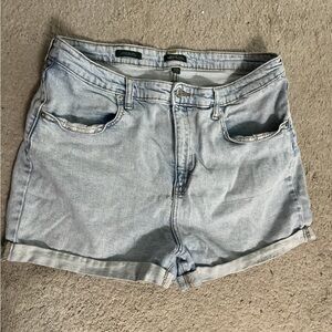 Light Blue Denim Women's Shorts